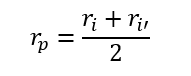 Rp基本曲率半径的算术平均值